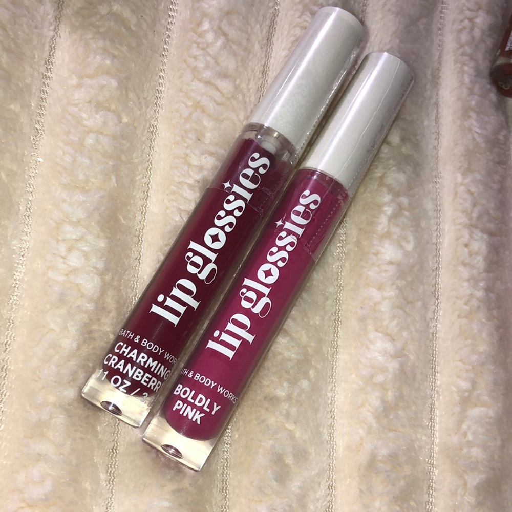 Bath & Body Works NWT Lip Glossies Duo - Cranberry & Pink